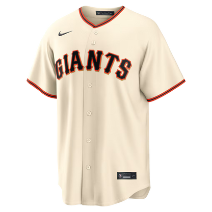 Men's San Francisco Giants Nike Cream Home Replica Custom Jersey