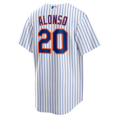 Men's New York Mets Pete Alonso White Home Replica Player Name Jersey