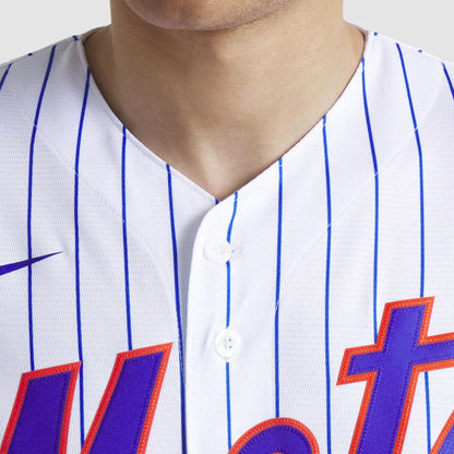 Men's New York Mets White Home Replica Team Jersey