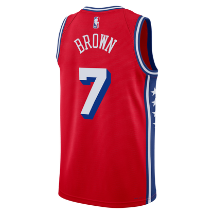 Philadelphia 76ers Edition Swingman Jersey Jaylen Brown - All Stitched